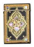 A Victorian Lacquered and MotherofPearl Inset Card Case