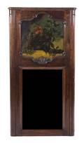 A French Provincial Trumeau Mirror