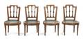 Four Louis XVI Style Painted Side Chairs