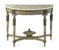 A Louis XVI Style Painted Console Table