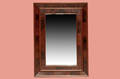 421 American 19C Crotch Mahogany Ogee Mirror