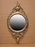 417 20th C Bronzed Circular Wall Mirror