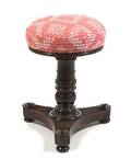 An English Walnut Piano Stool