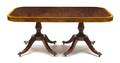 A George III Style Mahogany Double Pedestal Table