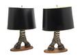 A Pair of Taxidermy Lamps