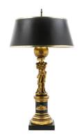 A Giltwood Empire Style Lamp