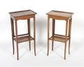 Two Marquetry Side Tables