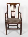 A Mahogany Chippendale Style Open Armchair