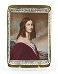 A Bayrouth Porcelain Portrait Tray