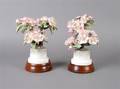 A Pair of Royal Worcester Dorothy Doughty Apple Blossoms