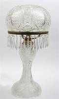 A Cut Glass Table Lamp