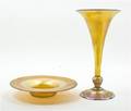 A Tiffany Studios Favrile Glass Trumpet Vase