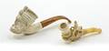 Two Carved Meerschaum Pipes