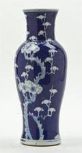A Chinese Blue and White Baluster Vase