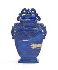 A Chinese Carved Lapis Lazuli Scent Bottle