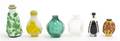 A Group of Six Peking Glass Snuff Bottles
