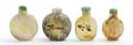 Four Agate Snuff Bottles