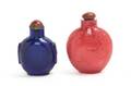 Two Chinese Glass Snuff Bottles