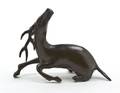 A Japanese Bronze Figure of a Stag
