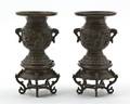 A Pair of Chinese Bronze Vases