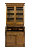 An American Oak Secretary Bookcase