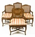 A Set of Four French Provincial Style Fauteuils