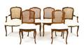 A Set of Four French Provincial Mahogany Side Chairs