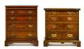 A Near Pair of George II Style Bachelor Chests
