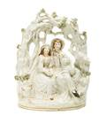 A Staffordshire Figural Group