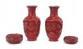 Two Chinese Cinnabar Lacquer Boxes