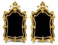 A Pair of Louis XV Style Giltwood Mirrors