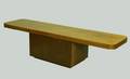 211 Large Danish Wood Veneer DEnd Sofa Table