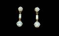 315 18KT Gold 6 Diamond Drop Earrings