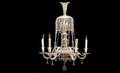 332 French 19th Century Crystal Five Arm Chandelie