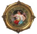 218 Royal Vienna Signed Wagner Porcelain Plaque