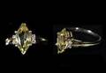 266C Ladies Citrine and Diamond 14kt Ring