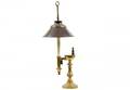 256 Brass Single Light Desk Lamp