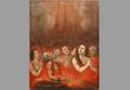 349 Italian School 19th Cent Purgatory Oil on Canvas