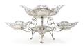 An Edwardian Silver Epergne James Dixon  Sons