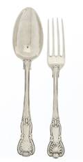 A George III Silver Fork and Spoon Set Paul Storr