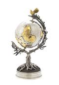 An Italian Silver and Gilt Silver Desk Globe Buccellati