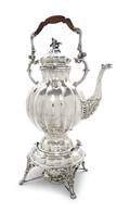 An Italian Sterling Silver Coffee Urn on Stand
