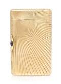 A Russian 14 Karat Gold and Gem Inset Cigarette Case masters mark for Frederic Koechly