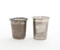Two Russian Silver Beakers