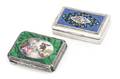 Two Continental Enameled Silver Boxes