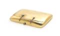 A Continental 18 Karat Gold and Gem Inset Cigarette Case