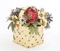A Cartier Gilt Sterling Silver and Enameled Flower Basket designed by Jane Hutcheson