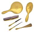 An American 14 Karat Yellow Gold Dresser Set Gorham