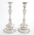 A Pair of AustroHungarian Silver Candlesticks