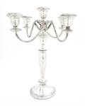 An American Sterling Silver FiveLight Candelabrum Poole